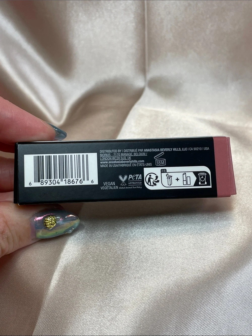 Anastasia Beverly Hills Satin Lipstick - Dusty Rose - NIB $26 MSRP
